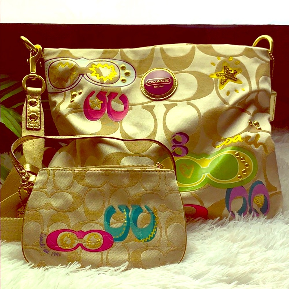 Coach Crossbody with matching clutch/coin purse